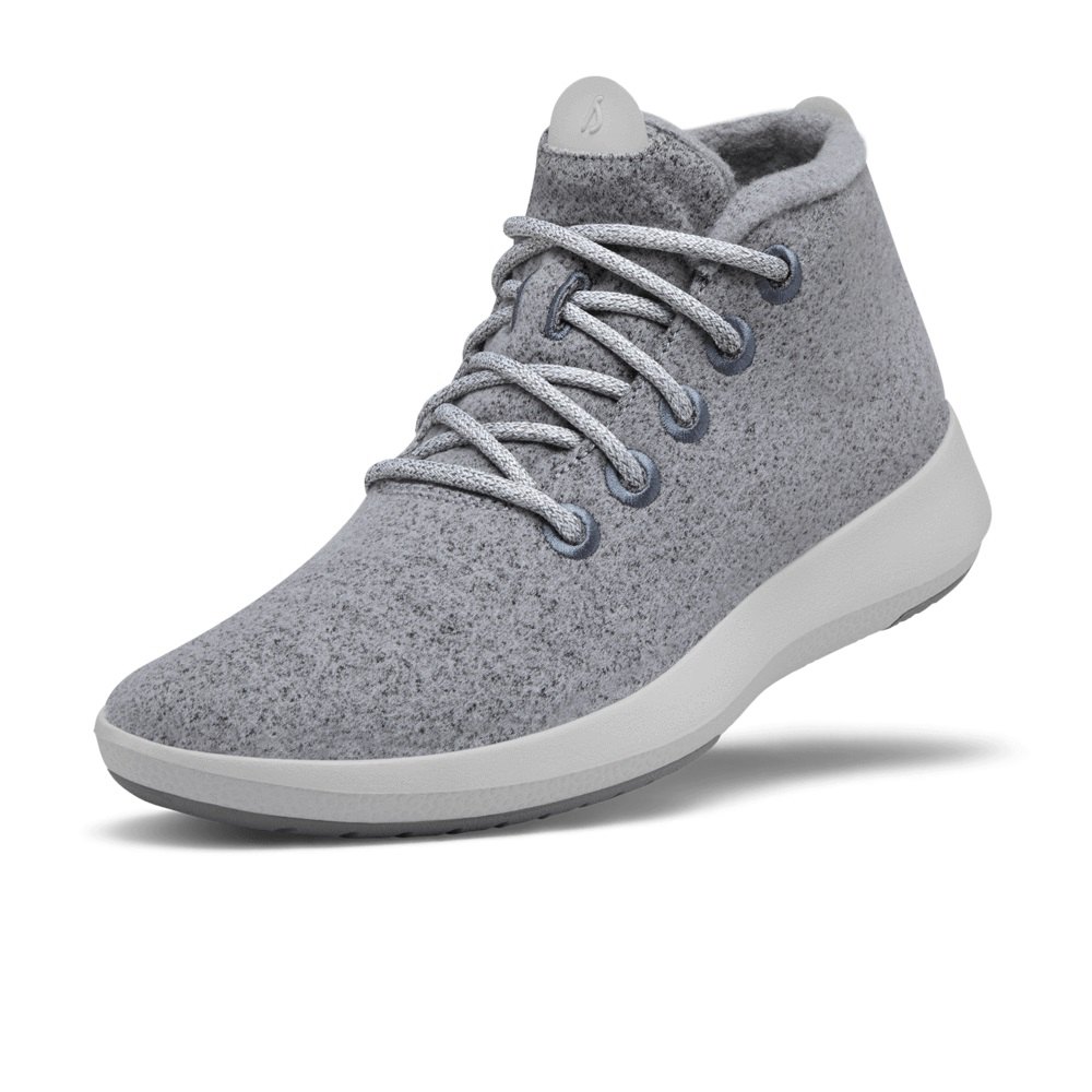 Allbirds Men's Boots Grey - Wool Runner-up Mizzles - 69125WKGT